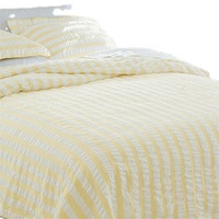 Parure de lit 3 pièces en seersucker tissé, chic et moderne, motif géométrique imprimé sur mesure, toute saison, confortable, douce et épaisse