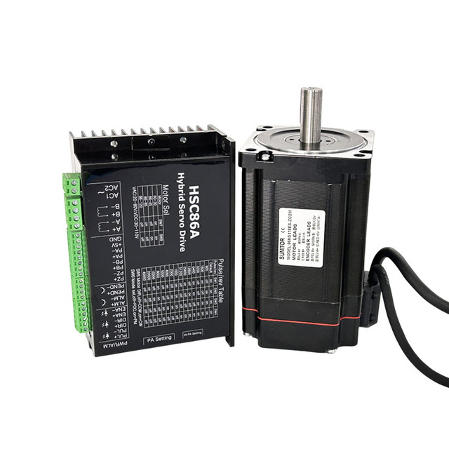 6A Stepping Motor Set High Torque Hybrid 2-Phase Nema 34 Closed-Loop Stepper Motor and Driver