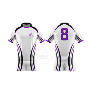 Uniforme de Rugby de manga corta hecho de alta calidad, gran oferta, bajo MOQ, transpirable, último diseño, uniforme de Rugby - Product Image 2