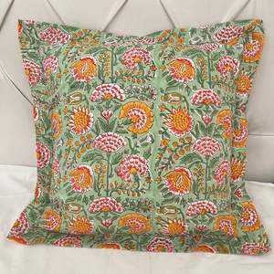 Brunt naranja Salvia verde indio sólido 100% algodón orgánico tamaño personalizado 18x18 Vintage encantador hogar fundas de cojines Hospital Navidad - Product Image 1