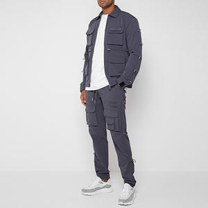 Conjunto Deportivo Moderno con Capucha, Estampado, Ecológico, Chaqueta con Cremallera y Pantalones Ajustados, Ropa de Entrenamiento Cómoda - Product Image 2