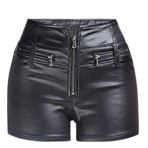 กางเกงขาสั้นหนังเอวสูงทรงหลวมสไตล์ไบค์เกอร์สำหรับผู้หญิง ปี 2025 พร้อมกระเป๋า กันน้ำ ระบายอากาศได้ดี เหมาะสำหรับใส่ลำลองในฤดูร้อน สตรีทแวร์ - Product Image 1