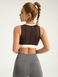 Sujetador deportivo personalizable de fábrica al por mayor para mujer sublimación de fabricación de calidad superior de nailon LICRA transpirable con estilo - Product Image 5