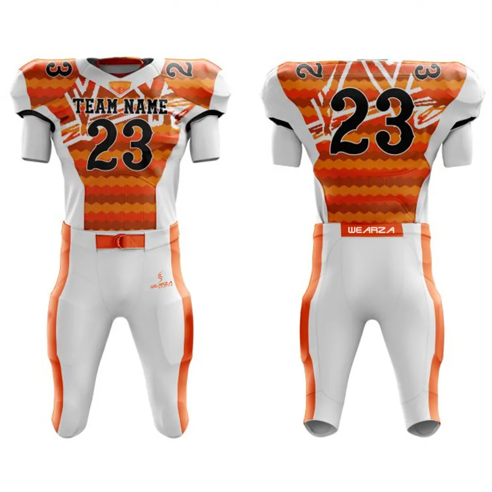 Atacado Uniformes De Futebol Americano Para Conjuntos De Equipe Custom American Football Jersey Com Logotipo Bordado Costurado