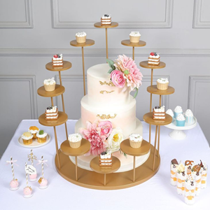Soporte de pastel de Metal de diseño extranjero para boda decorativo de alta calidad regalo más precioso para proveedores indios - Product Image 1