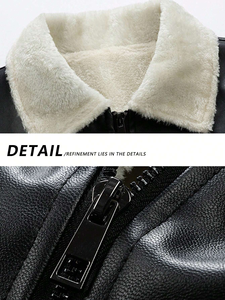 Wholesale <b>Men's</b> <b>Jackets</b> <b>Winter</b> Motorcycle Outdoor <b>Waterproof</b> Biker Wind Blank Breaker Vintage pu Leather <b>Jacket</b> - Product Image 5