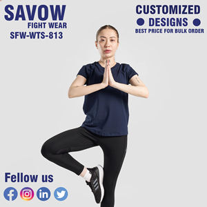 Camisetas de manga corta con estampado personalizado para mujer, venta al por mayor, colección de verano transpirable relajada informal, ecológica - Product Image 4