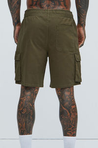 กางเกงขาสั้นผู้ชายทันสมัย แห้งเร็ว ผ้าฝ้าย 100% ไม่ถักทอ ลายเรียบ สำหรับฤดูร้อน ใส่ทำงาน เดินทาง ไปเที่ยวทะเล ใส่ได้ทุกวัน แบบถัก - Product Image 5