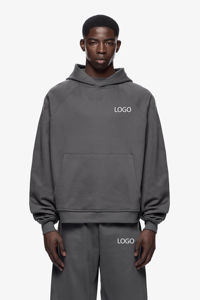 Conjunto Deportivo de Hombre, Personalizado, de Invierno, Ecológico, 100% Algodón, de Lujo, Talla Grande, con Capucha, Felpa, Grueso, Sudadera con Capucha y Pantalones Jogger - Product Image 4