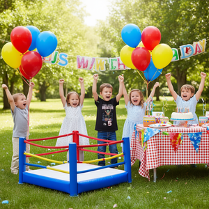 Camiseta de manga larga para fiesta de cumpleaños de 5 años con estampado de luchador pequeño, promocional para aficionados a la lucha libre - Product Image 3