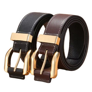 High Quality <b>Top</b> Selling Designer <b>Cow</b> Hair Belts on stylish Genuine <b>Cow</b> Leather Brown Belt for women & men at Factory Price - Product Image 1