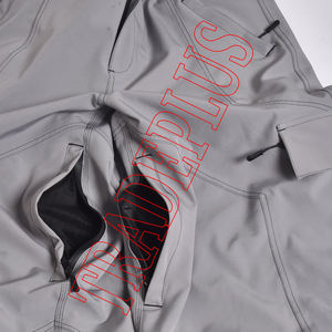 Pantalones de snowboard impermeables grises de nuevo diseño para exteriores, pantalones de esquí de invierno con bucles para cinturón, bolsillos con cremallera y ventilación de aire - Product Image 6