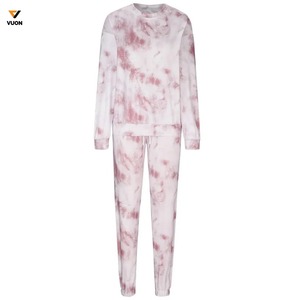 Meilleures ventes en gros Sweat-shirt et pantalon de jogging unisexe tie-dye Pull-over pour hommes pour l'hiver avec fonction de maternité - Product Image 2