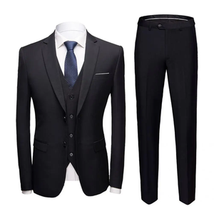Gran traje de hombre con bolsillos, traje Formal ajustado, conjunto de 3 piezas separado, traje Formal transpirable de talla grande para novio y hombre de negocios - Product Image 1