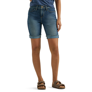Shorts en jean décontractés et élégants pour femmes, taille plus, été, design personnalisé, taille mi-haute, respirant, écologique, BD - Product Image 1