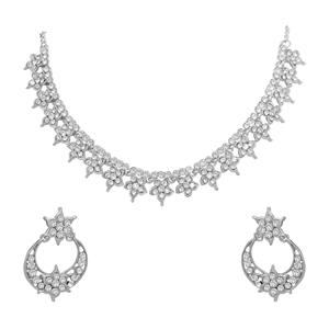 Conjunto de Gargantilla tachonada piedra Fantasía Floral - Product Image 3