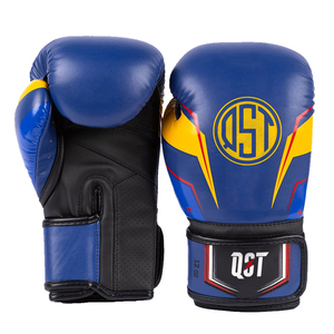 Guantes de boxeo de combate de alta calidad para entrenamiento de lucha profesional, logotipo de diseño personalizado, guante de boxeo de cuero sintético - Product Image 1