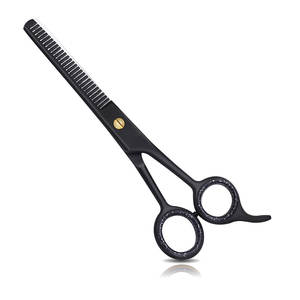 2025 Professional 6.5\" Stainless Steel Black Thinning Scissors for Hair Dressing Sharp Trimming <b>Shears</b> for Men and Women - Product Image 1