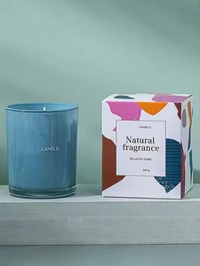 H.M.A Handicrafts - Frascos de Velas Blancos Modernos con Tapa de Madera y Interior Dorado para Uso a Granel y Aromaterapia Diaria - Product Image 2