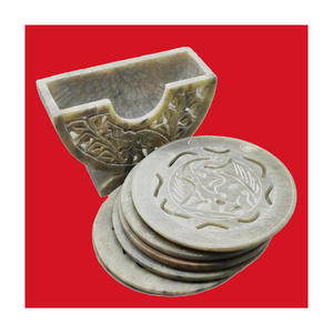 Juego de posavasos de té de piedra Natural bellamente pulida hecha a mano india, artesanías decorativas de piedra para el hogar, categoría de producto - Product Image 2