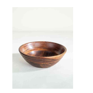 Bol à salade jetable en bois naturel de style antique, écologique, avec couleur et logo personnalisés pour la maison, les restaurants et les mariages - Product Image 3