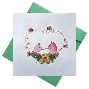 Tarjeta de felicitación de papel animal de Vietnam hecha a mano, tarjeta de filigrana hecha a mano con diseño moderno en relieve de animales 3D - Product Image 5