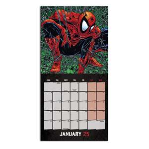 Marvel Spiderman 2025 Wall Calendar Mini <b>Posters</b> Included Made of Durable Paper - Product Image 2