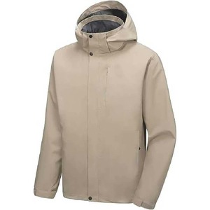 Customized New Fashion Men's Street Style Canvas Windbreaker Hooded <b>Jacket</b> with Zipper for Winter Season - Product Image 1