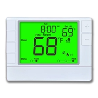 Aire Acondicionado HVAC de 7 Días, 2 Modos de Calefacción, 2 Modos de Refrigeración, Termostato Programable para el Hogar