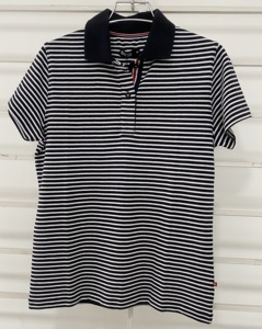 100% coton fil teint hommes à manches courtes Polo à la mode pour l'été porter respirant col montant Polo - Product Image 1