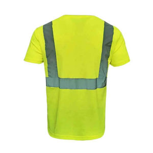Custom Logo Reflective <b>T</b> <b>Shirt</b> Men High Visibility Reflective Safety <b>Shirt</b> Hi Vis Work-wear <b>Shirt</b> - Product Image 5