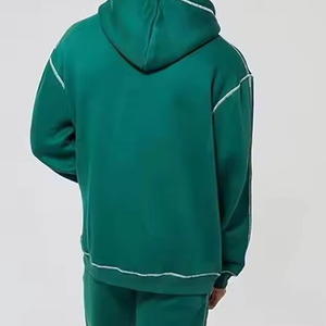 Fashionable Green <b>Hoodie</b> and Sweatpants Combo for Effortless Style Casual Street Style for Modern Men - Product Image 3