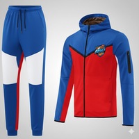 Ensemble de survêtement sportif premium pour homme - 100% coton respirant, capuche, taille élastique, léger, vêtements de sport d'hiver pour la salle de sport