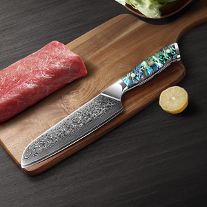 Venta al por mayor personalizado de alta calidad OEM ODM servicio profesional Damasco cuchillo de acero mango de clase alta Chef cuchillos de cocina - Product Image 5