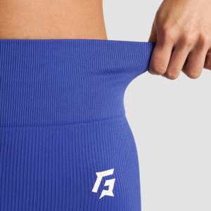 Leggings sans couture Velocity Flex Navy à taille haute, coupe ajustée, effet push-up et compression, taille XXS, longueur cheville - Product Image 6
