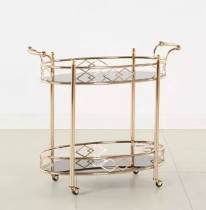 High Quality Decorative Metal Luxury Serving <b>Trolley</b> for Home Hotel and Restaurant Use in Unique Design - Product Image 3