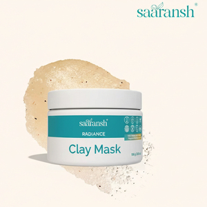 Premium Saaransh Clay Mask with Natural Clays for Cleansing <b>Brightening</b> and Healthy Skin At Market Price - Product Image 2