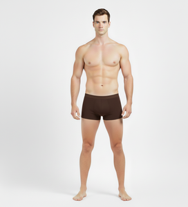 Earth Tone Brown <b>Men</b> Cotton Briefs Soft Stretch Breathable Comfortable Regular Daily Wear Apparel - Product Image 3