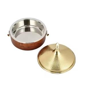Cacerola exquisita de cobre más vendida con tapa de acero inoxidable La cazuela mantiene la comida caliente y fresca para el centro de mesa - Product Image 2
