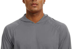 Logotipo personalizado Camisas de pesca de manga larga Impermeable UPF50 + Protección solar Sudadera con capucha Ropa de pesca - Product Image 4