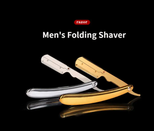 Rasoir professionnel pour hommes bord droit barbier rasoir couteaux manuel barbe en toute sécurité rasage barbier lame unique rasoirs pour hommes - Product Image 2