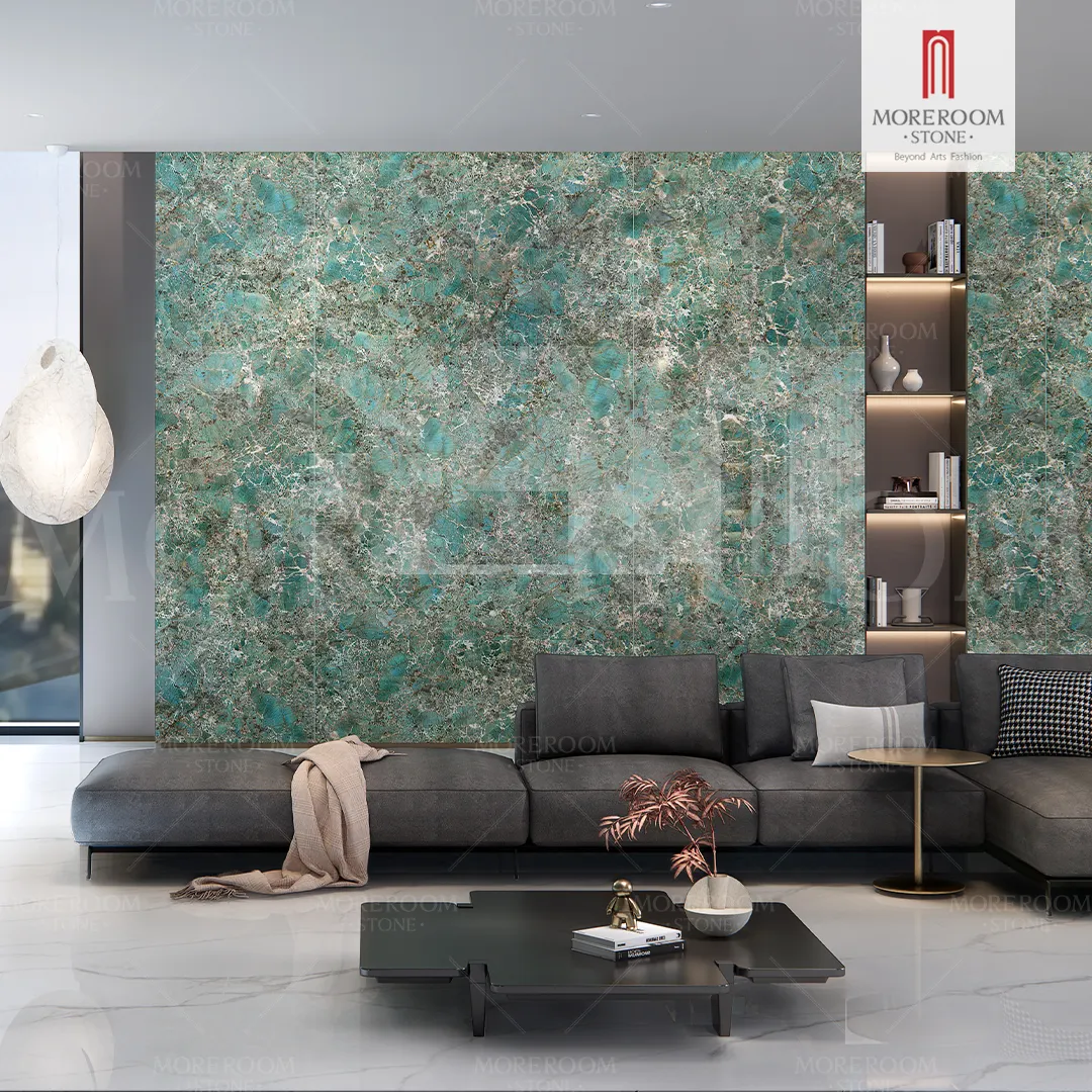 Best Selling Luxury Light Luxury Dining Room Sintered Stone Tiles For Tv Background Decoration