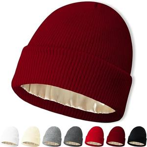 Logotipo personalizado Jacquard 100% lana invierno tejido Beanie Streetwear acrílico tejido gorros para clima frío OEM ODM para playa - Product Image 2