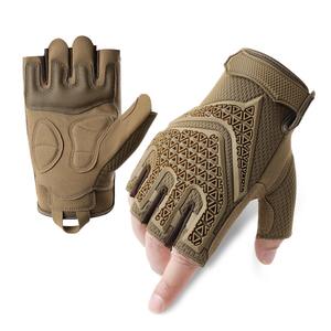 Guantes de Motocicleta de Alta Calidad al por Mayor, Transpirables, Antideslizantes, Diseño Personalizado, Uso Diario en Invierno, Guantes Tácticos de Medio Dedo, Pakistán - Product Image 1