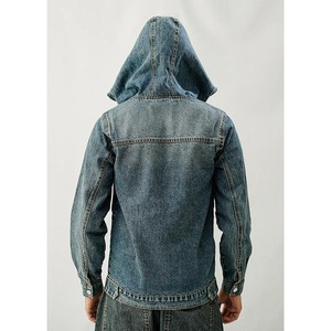 Chaqueta Vaquera Entallada para Hombre, Cortavientos, Transpirable, 100% Algodón, Ropa Exterior Informal, Logotipo Frontal Personalizable, OEM - Product Image 4