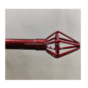Fancy and Modern Curtain Finials for Tracks Rails and <b>Poles</b> for Door and Window in Customized Finishes and All Diameters - Product Image 2