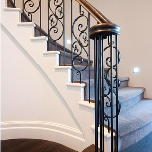 Améliorez vos escaliers : Composants d'escalier élégants en fer forgé et acier inoxydable TTD de haute qualité pour villas, garantie 1 an - Product Image 3