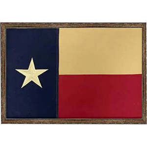 ธงชาติเท็กซัส ผ้าฝ้าย ขนาด 3x5 ฟุต สำหรับภายนอกอาคาร ธงรัฐเท็กซัส ทนทาน ผลิตในสหรัฐอเมริกา ปักดาว ลายวินเทจ - Product Image 1