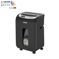 Trituradora de Papel de Alimentación Automática de 30L, Corte Cruzado P4, Máquina de Alta Resistencia para Destructura de Documentos Industriales y Comerciales, para Oficina en Casa
