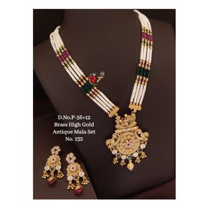 Juego de Joyería de Diseño en Latón Chapado en Oro Antiguo con Colgante para Bodas - Product Image 3